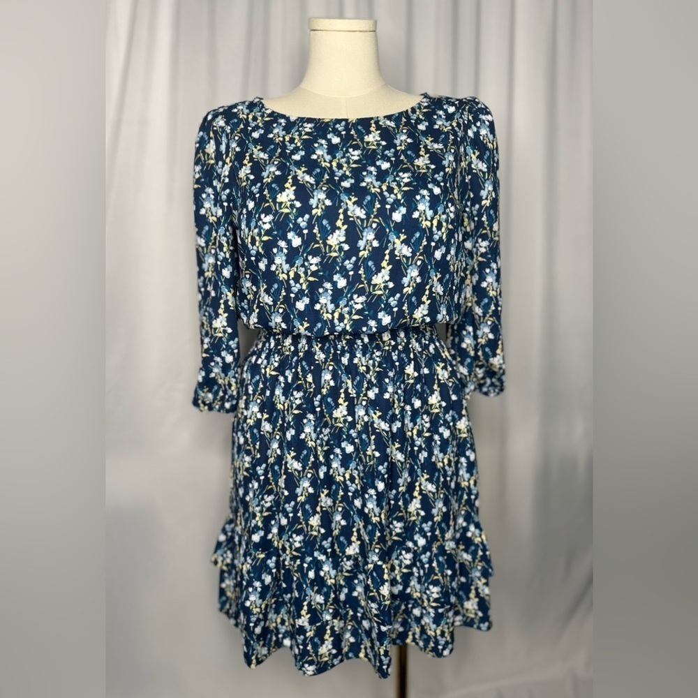 Maison Tara Floral Round Neck Women's Dress (718)